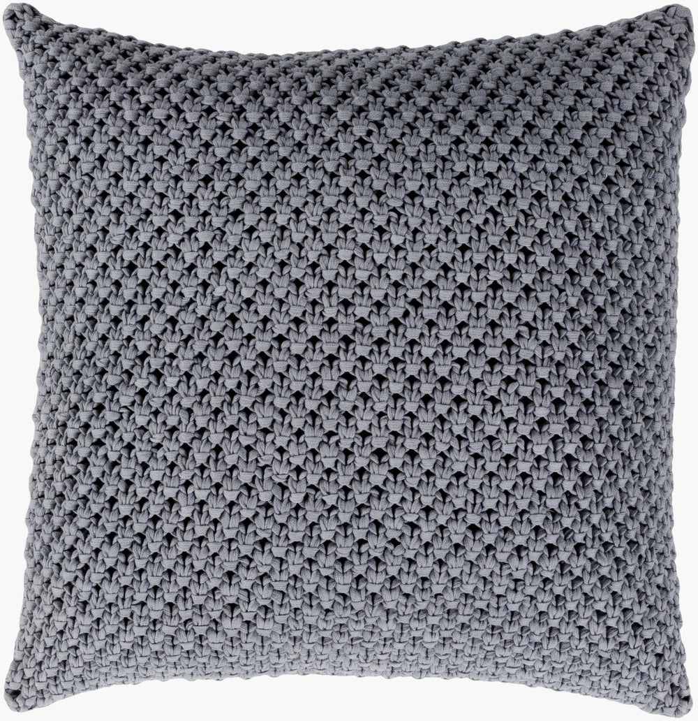 Surya Godavari Handcrafted Crochet Cotton Accent Pillow Bohemian Open Weave Sofa Decor GDA002-1818