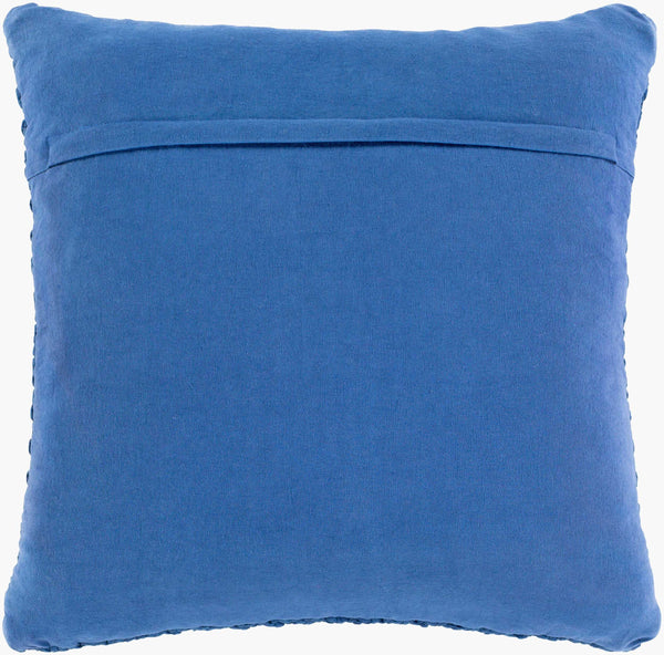 Surya Godavari 20" X 20" Accent Pillow - Luxurious Cotton Home Decor Piece With Timeless Style & Comfort Dark Blue Cotton,Cotton Gda004-2222p