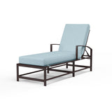 La Jolla Chaise in Canvas Skyline w/ Self Welt SW401-9-14091 Sunset West