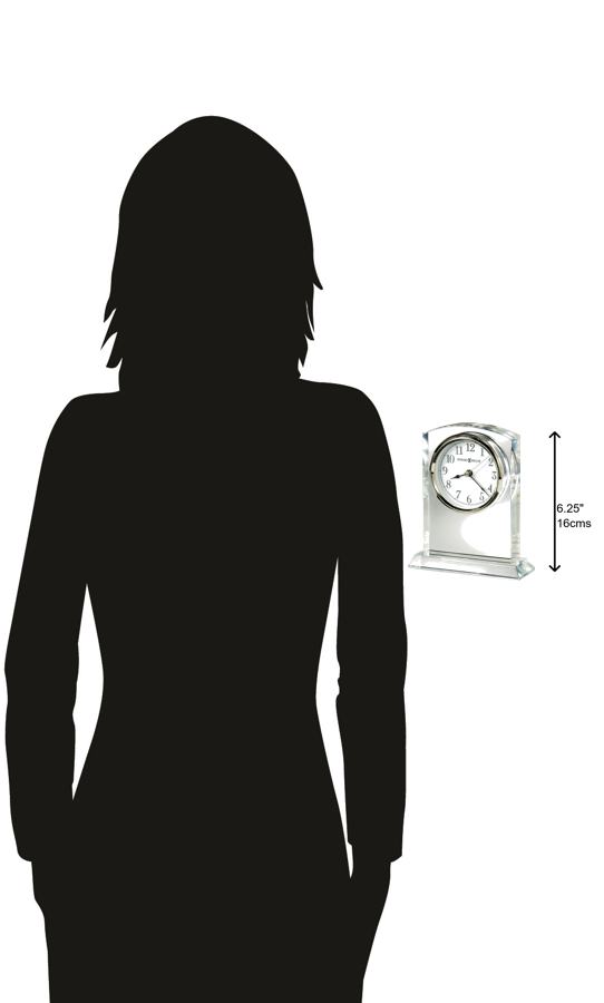 Hekman Furniture 645713 Flaire Tabletop Clock - Elegant Optical Crystal Design With Arabic Numerals & Quartz Movement  Flaire Tabletop Clock 645713