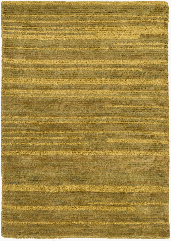 Surya Gradience Handmade 2' X 3' Wool Rug - Exquisite Indian Design For Luxurious Comfort & Style Olive Wool Gdc7001-23