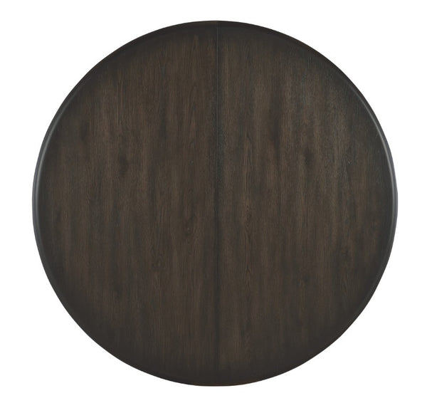 Hooker Furniture Retreat Pole Rattan Dining Table With 20" Extendable Leaf, Dune Oak Veneer, Coastal Style Appeal Dark Wood 6950-75201-99