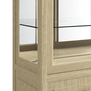 A.R.T. Furniture Eave II China Cabinet - Elegant Natural Wood Display with Glass Doors, Adjustable Shelves & Storage 436240-1825