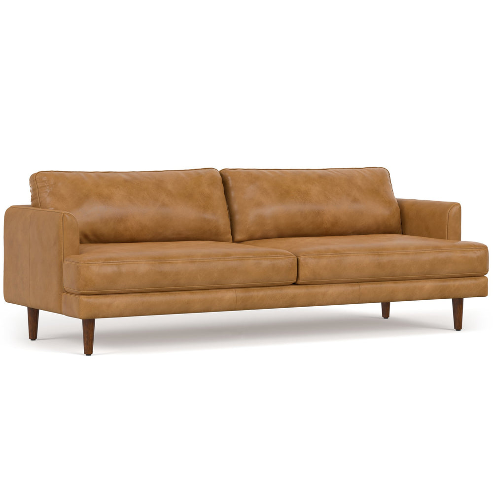 English Elm Livingston 90" Oversized Mid-Century Sofa In Sienna Leather - Timeless Comfort & Style For Your Home B136P159626