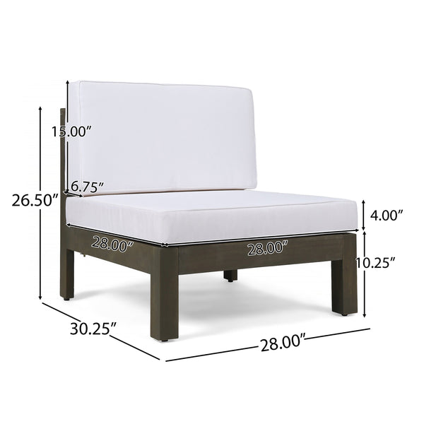 English Elm Oana Low Profile Accent Chair Compact Contemporary Seating for Living Room or Apartment White 64497.00_64498.00_64499.00WHI