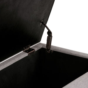 English Elm Avalon Storage Ottoman Bench - Stylish Cloud Grey With Generous Hidden Storage For Every Room B136P158637