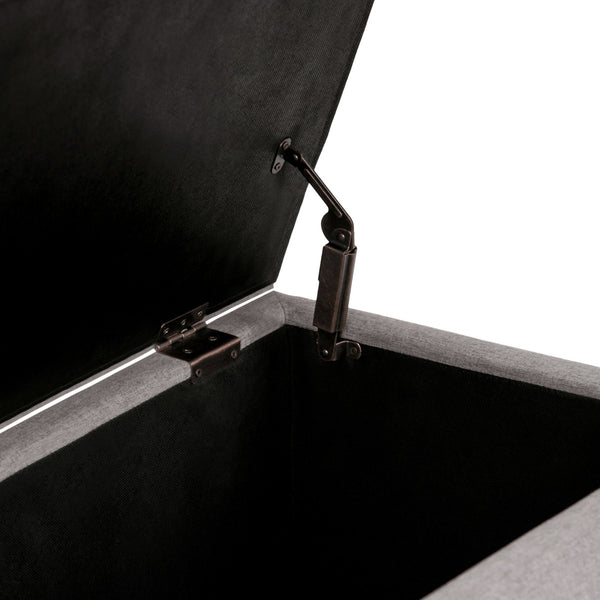 English Elm Avalon Storage Ottoman Bench - Stylish Cloud Grey With Generous Hidden Storage For Every Room B136P158637