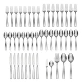 Lenox Oneida Everdine 45 Piece Everyday Flatware Set, Service for 8 Metallic, STAINLESS METAL H157045AL20