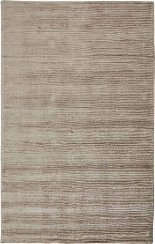 Feizy Rugs Batisse Modern Hand Woven Viscose Rug - Luxurious Low Pile Design For Effortless Style And Elegance Tan,Ivory,Taupe Viscose 6698717fmsh000p00