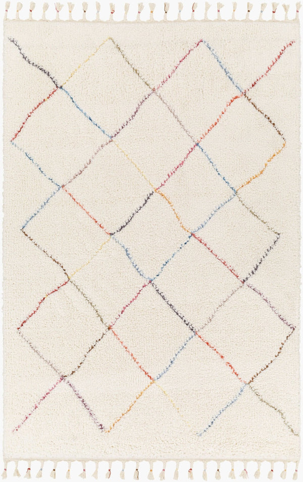 Livabliss Guarderia Moroccan Geometric Area Rug Plush Polypropylene Weave for Living Rooms GDR2302-679