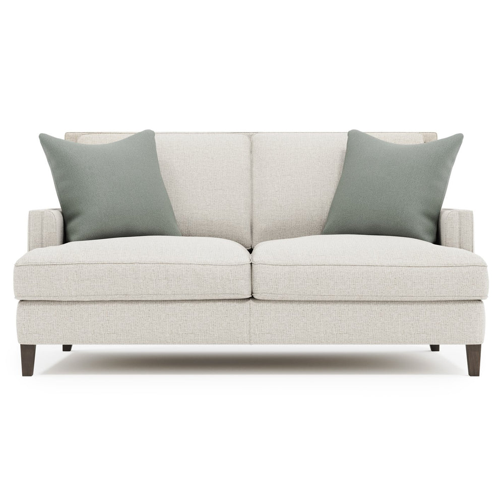 Bernhardt Bernhardt Addison Fabric Loveseat — Tailored Track Arms, Spring-Down Cushions, Tapered Portobello Legs (Made-To-Order) B1485B