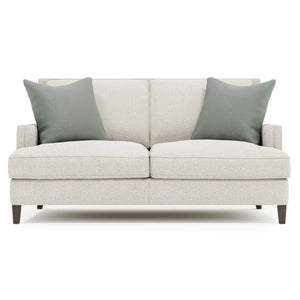 Bernhardt Bernhardt Addison Fabric Loveseat — Tailored Track Arms, Spring-Down Cushions, Tapered Portobello Legs (Made-To-Order) B1485B