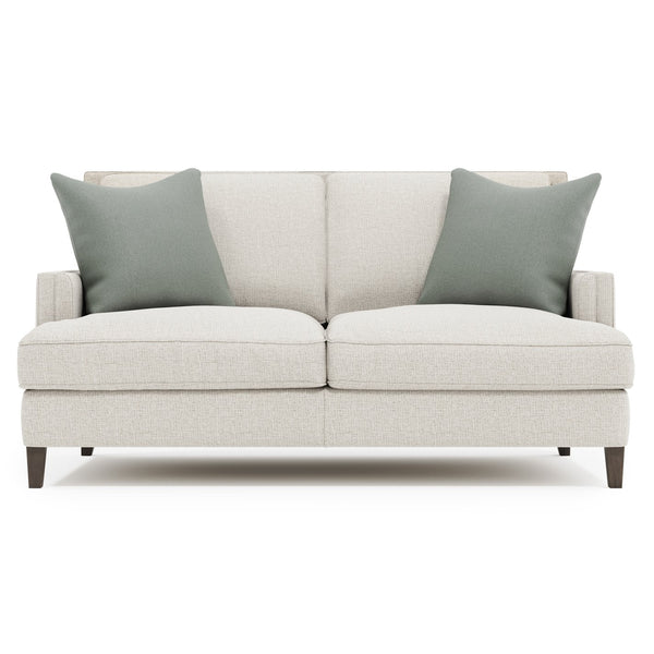 Bernhardt Bernhardt Addison Fabric Loveseat — Tailored Track Arms, Spring-Down Cushions, Tapered Portobello Legs (Made-To-Order) B1485B