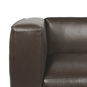 English Elm 3 Seater Tuxedo Sofa with Birch Wood Legs Smooth Upholstery for Modern Living Rooms 71802.00DBRN