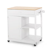 Christopher Knight Home® - Noble House - Telfair Kitchen Cart with Wheels