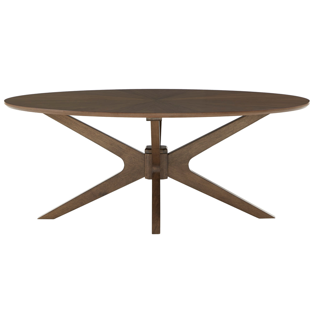 Homelegance By Top-Line Hutchinson Mid-Century Walnut Finish Tables Walnut MDF