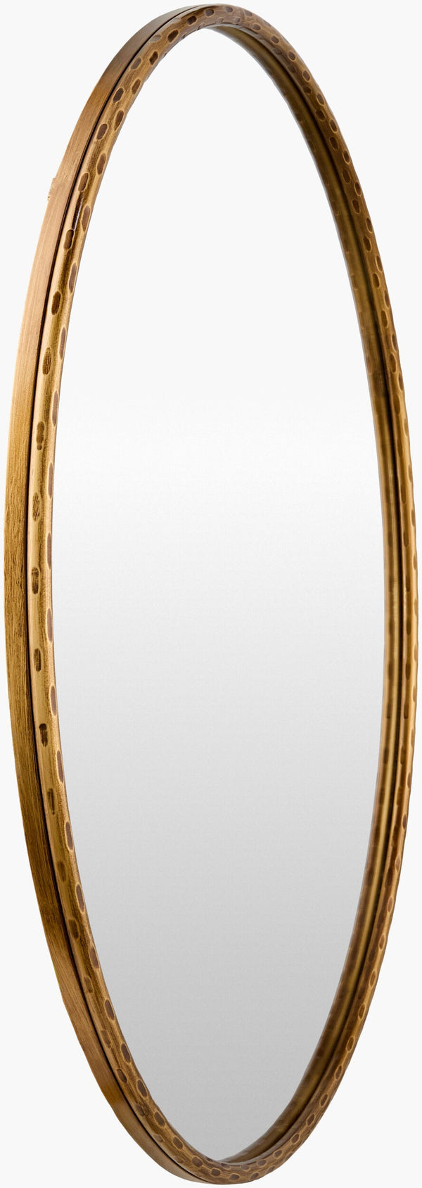 Surya Georgine Modern 32" Accent Mirror - Minimalist Wall Decor For Elegant Living Spaces & Chic Style Frame, Gold Iron Gei002-3636