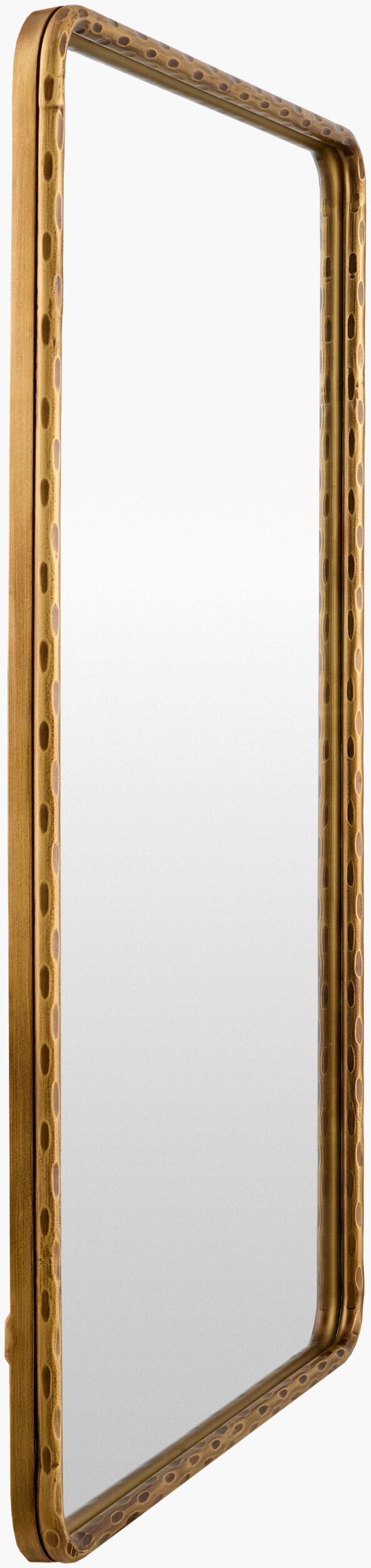 Surya Georgine Modern 32" Accent Mirror - Minimalist Wall Decor For Elegant Living Spaces & Chic Style Frame, Gold Iron Gei003-3624