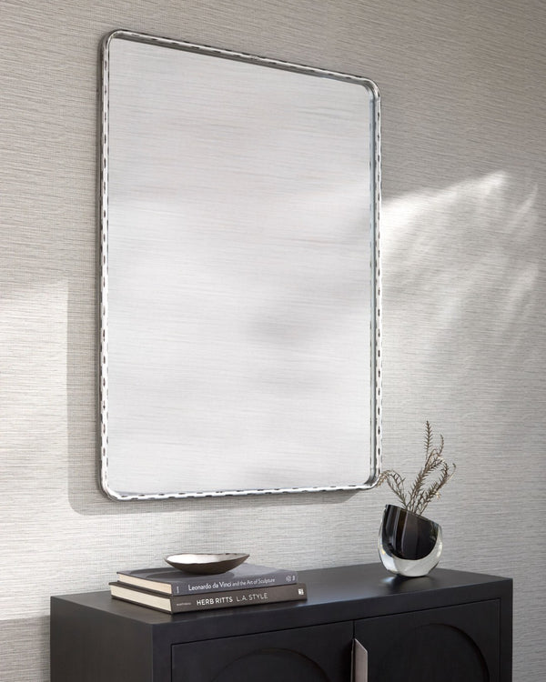 Surya Georgine Frameless Wall Mirror Minimalist Accent for Entryway Living or Bedroom GEI004-4030