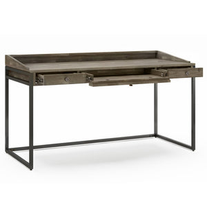 English Elm Ralston Desk - Handcrafted Distressed Grey Acacia With Modern Industrial Style & Versatile Functionality B136P159563-GIGA