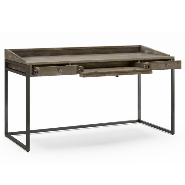 English Elm Ralston Desk - Handcrafted Distressed Grey Acacia With Modern Industrial Style & Versatile Functionality B136P159563-GIGA