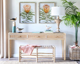 Park Hill Marissa Teak and Rattan Console Table EFC30210