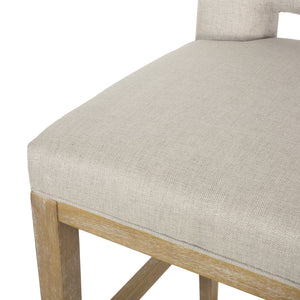 English Elm Christopher Knight Home® - 27 Inch Counter Stools Set of 2 Wheat Fabric, Ergonomic L-Back Support, Modern Breathable Upholstery, Easy Assembly 72489.00WHEAT