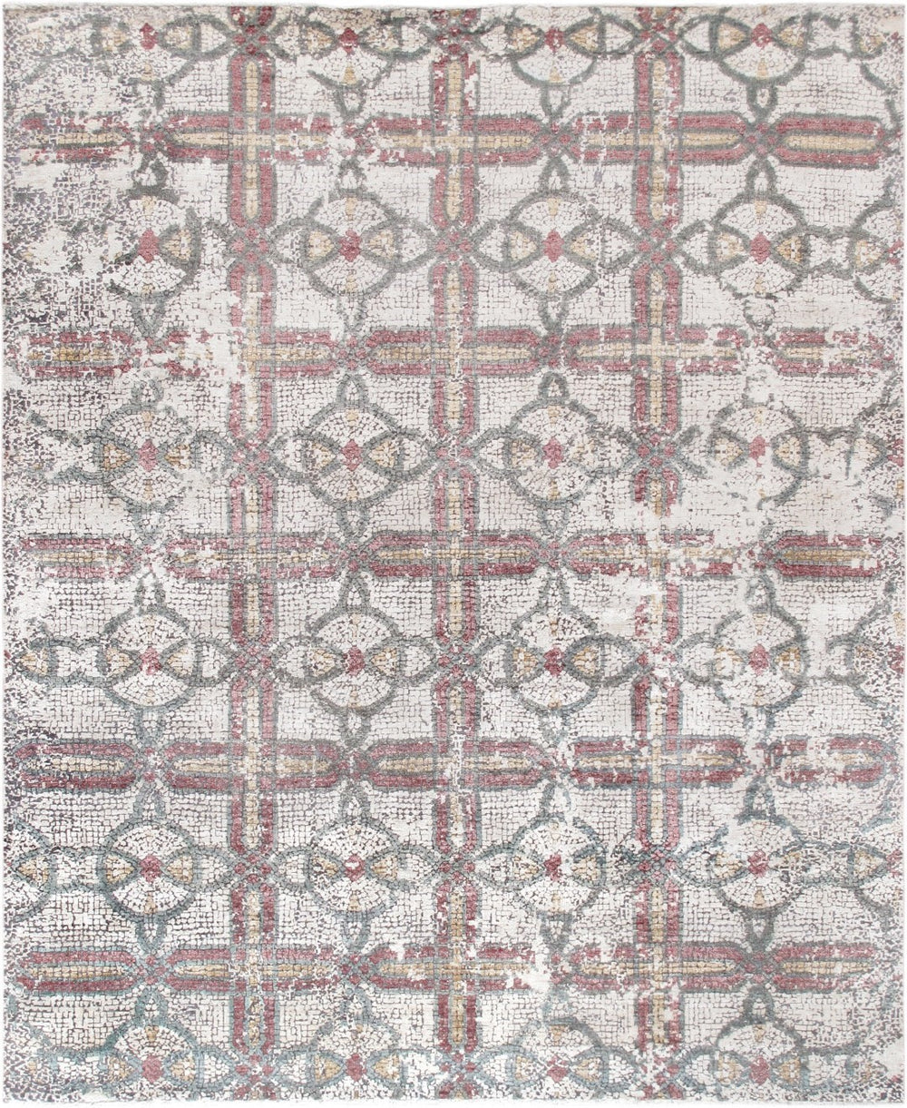 Pasargad Modern Hand-knotted Silk And Wool Area Rug - Elevate Your Home With Timeless Elegance   Gem-5 8x10