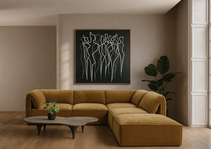 VIG Furniture Gene Modular Ochre Corner Seat With Feather-Fiber Back, Coil Springs & Stain-Resistant Polyester Upholstery VGSX-F6062-C-OCHRE