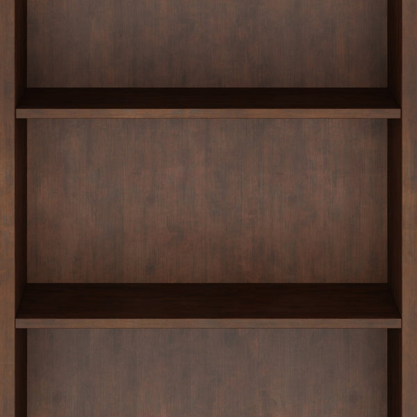 English Elm Amherst Solid Wood Five Shelf Bookcase Transitional Storage for Home or Office B136P158331