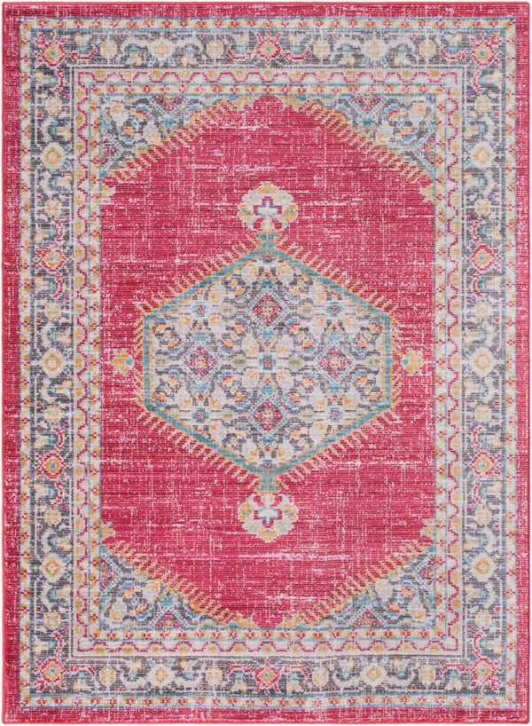 Livabliss Germili Traditional Motif Polyester Area Rug Low Pile Living Room Accent Turkey GER2312-9131