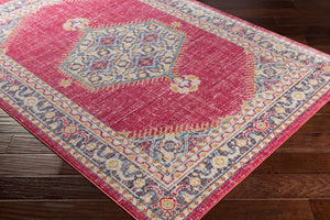 Livabliss Germili Traditional Motif Polyester Area Rug Low Pile Living Room Accent Turkey GER2312-9131