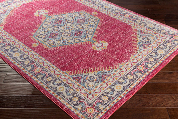 Livabliss Germili Traditional Motif Polyester Area Rug Low Pile Living Room Accent Turkey GER2312-9131