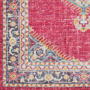 Livabliss Germili Traditional Motif Polyester Area Rug Low Pile Living Room Accent Turkey GER2312-9131