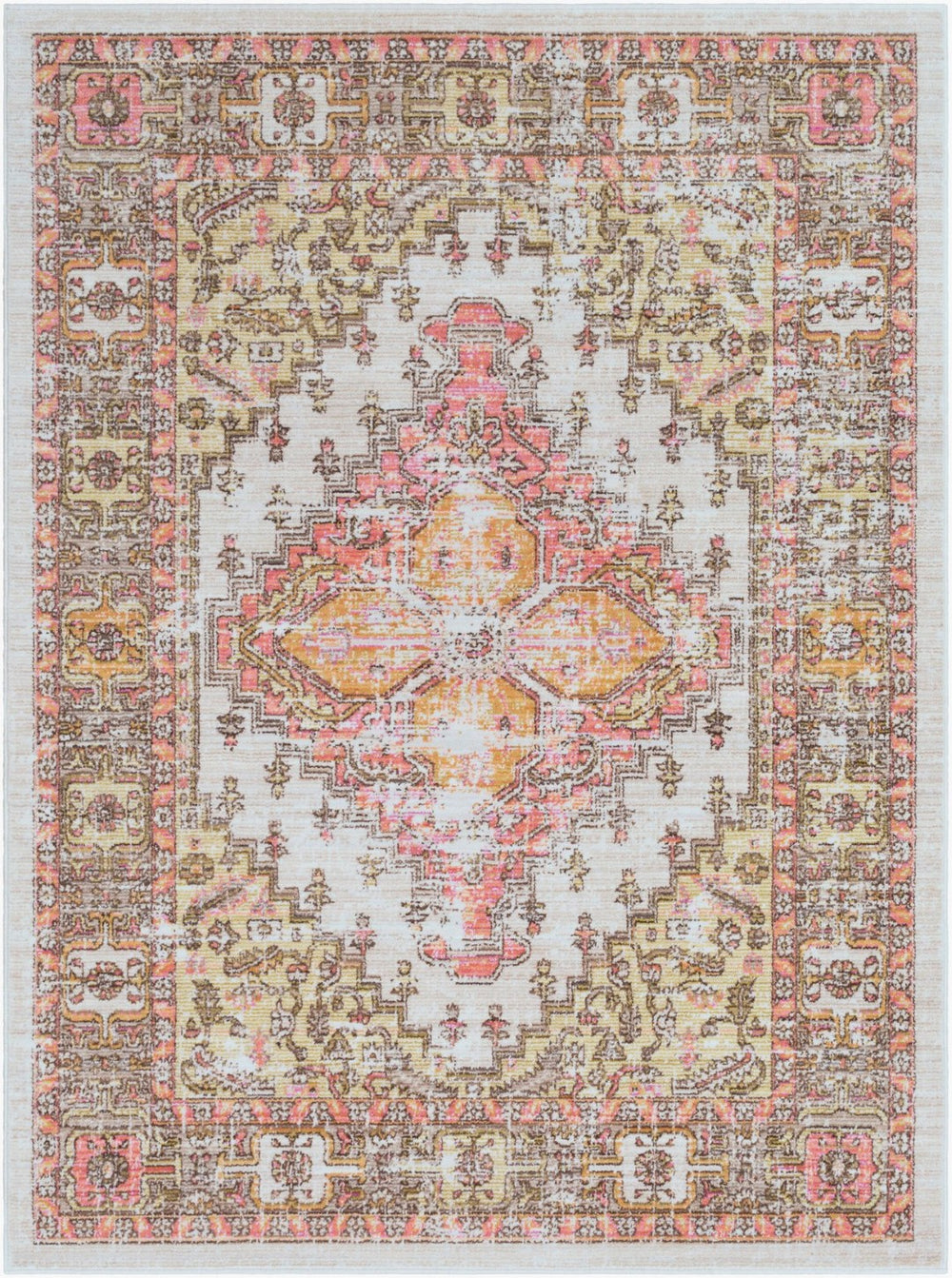 Livabliss Germili Geometric Low Pile Polyester Accent Rug Turkish Woven for Entryway or Bedroom GER2323-23
