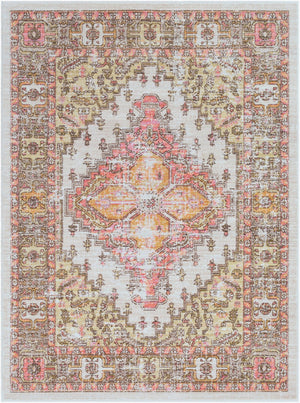 Livabliss Germili Geometric Low Pile Polyester Accent Rug Turkish Woven for Entryway or Bedroom GER2323-23