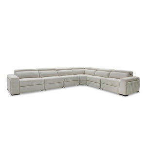 VIG Furniture Divani Casa Gering - Modern Beige Fabric Sectional With 2 Power Recliners VGMB-R191-P2-SECT-BGE