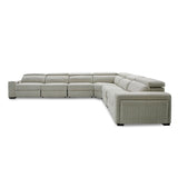 VIG Furniture Divani Casa Gering - Modern Beige Fabric Sectional With 2 Power Recliners VGMB-R191-P2-SECT-BGE