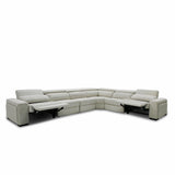 VIG Furniture Divani Casa Gering - Modern Beige Fabric Sectional With 2 Power Recliners VGMB-R191-P2-SECT-BGE