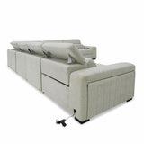 VIG Furniture Divani Casa Gering - Modern Beige Fabric Sectional With 2 Power Recliners VGMB-R191-P2-SECT-BGE