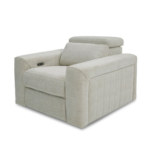 VIG Furniture Divani Casa Gering - Modern Beige Fabric Power Recliner Chair VGMB-R191-P2-RCLN-BGE