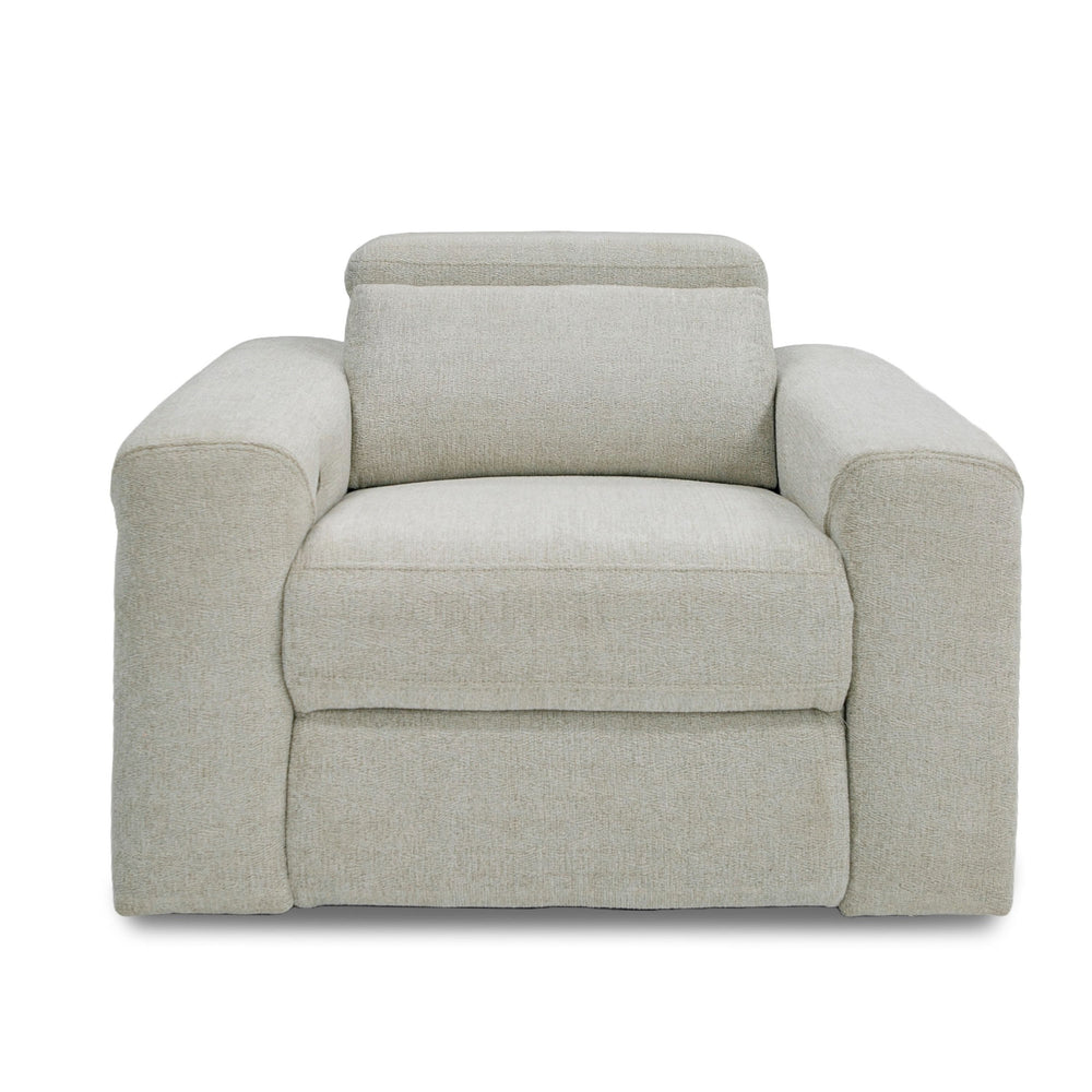 VIG Furniture Divani Casa Gering - Modern Beige Fabric Power Recliner Chair VGMB-R191-P2-RCLN-BGE