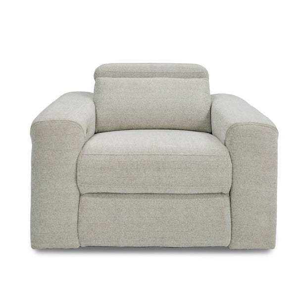 VIG Furniture Divani Casa Gering - Modern Beige Fabric Power Recliner Chair VGMB-R191-P2-RCLN-BGE
