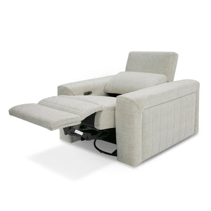 VIG Furniture Divani Casa Gering - Modern Beige Fabric Power Recliner Chair VGMB-R191-P2-RCLN-BGE