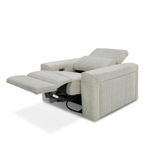 VIG Furniture Divani Casa Gering - Modern Beige Fabric Power Recliner Chair VGMB-R191-P2-RCLN-BGE