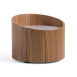 VIG Furniture Modrest Geneva - Modern Walnut Round Nightstand VGWCC522B-WAL