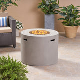 Christopher Knight Home® Noble House 31" Round Mgo Fire Pit- 40 000 Btu