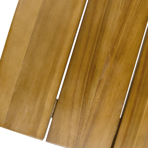 English Elm Christopher Knight Home® - DENALI Teak-Finish Acacia Wood Outdoor Bar Table with Industrial Hairpin Iron Legs, 47.25"W rustic 61327.00