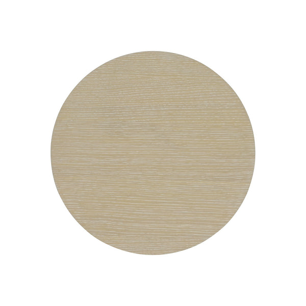 Bernhardt Bernhardt Solaria Accent Table With Wave Aluminum Base, Quartered Oak Dune Finish, Rustic Modern Chic 310113