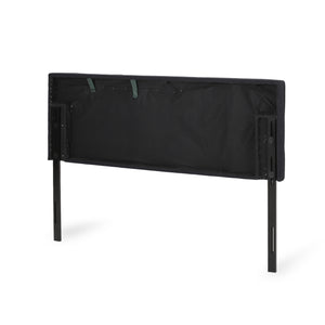 English Elm Christopher Knight Home® - King Linen Upholstered Headboard with Tufted Waffle Stitch, Piped Edges & Adjustable Height, 81" Black 66869.00BLK